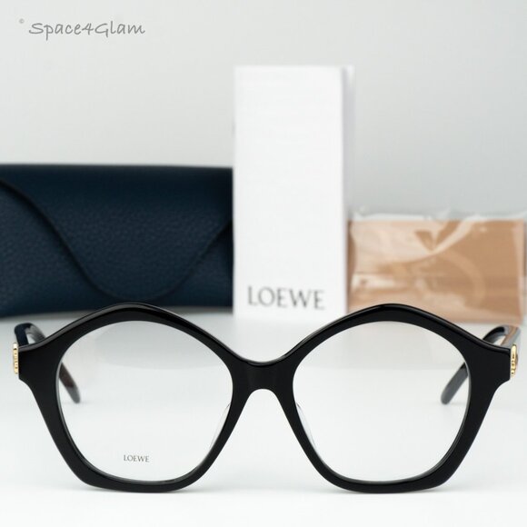Loewe Other - Loewe Men Eyeglasses Black Demo Round LW50053F CURVY 001 NEW AUTHENTIC